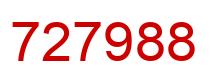 Number 727988 red image
