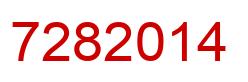 Number 7282014 red image