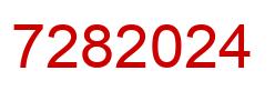 Number 7282024 red image