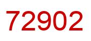 Número 72902 imagen rojo
