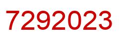 Number 7292023 red image