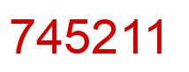 Number 745211 red image