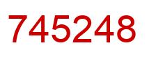 Number 745248 red image