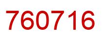 Número 760716 imagen rojo