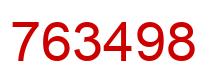 Number 763498 red image