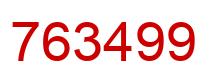 Number 763499 red image