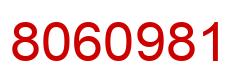 Number 8060981 red image