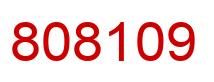 Número 808109 imagen rojo