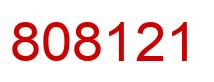 Número 808121 imagen rojo