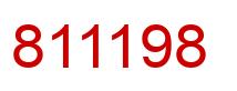 Número 811198 imagen rojo