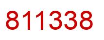 Número 811338 imagen rojo