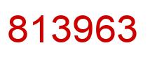 Número 813963 imagen rojo
