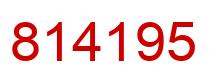 Number 814195 red image