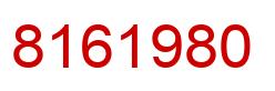 Number 8161980 red image