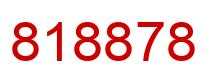 Number 818878 red image