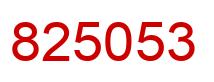 Número 825053 imagen rojo