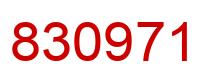 Número 830971 imagen rojo