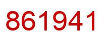 Número 861941 imagen rojo