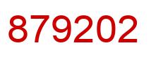 Number 879202 red image