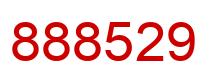 Number 888529 red image
