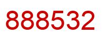 Number 888532 red image