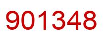 Número 901348 imagen rojo