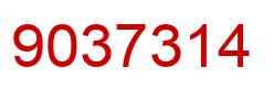 Número 9037314 imagen rojo