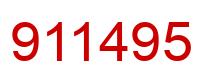 Number 911495 red image