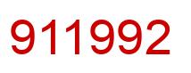 Número 911992 imagen rojo