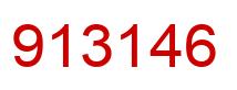 Number 913146 red image