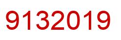 Number 9132019 red image