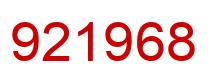 Número 921968 imagen rojo