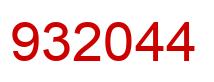 Número 932044 imagen rojo