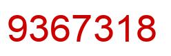 Número 9367318 imagen rojo