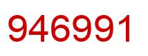 Number 946991 red image