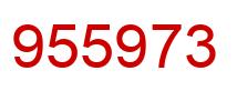Número 955973 imagen rojo