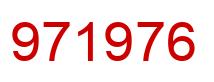 Número 971976 imagen rojo