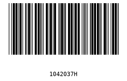 Bar code 1042037