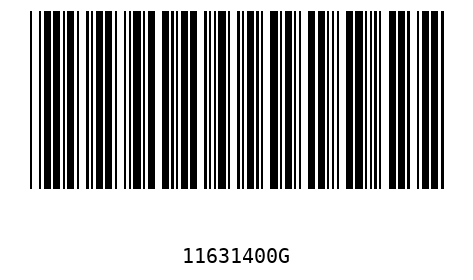 Bar code 11631400