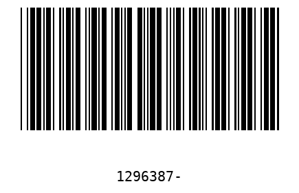 Barra Código 1296387