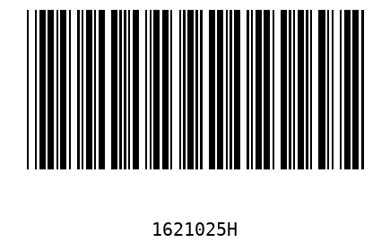 Bar code 1621025