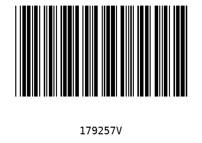Bar code 179257