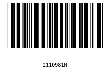 Bar code 2110981