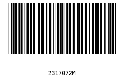 Bar code 2317072