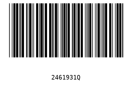 Bar code 2461931