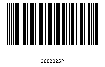 Bar code 2682025
