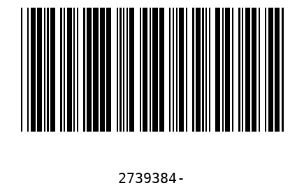 Bar code 2739384