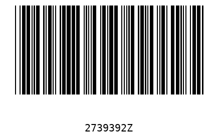 Bar code 2739392