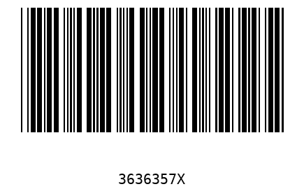 Bar code 3636357