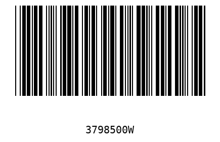 Bar code 3798500